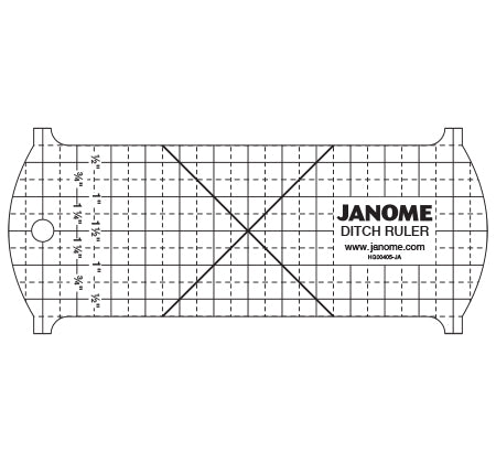 Janome Sew Comfortable  - Ditch Ruler