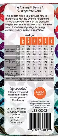 The Clammy Basics 4 - Orange Peel Pattern