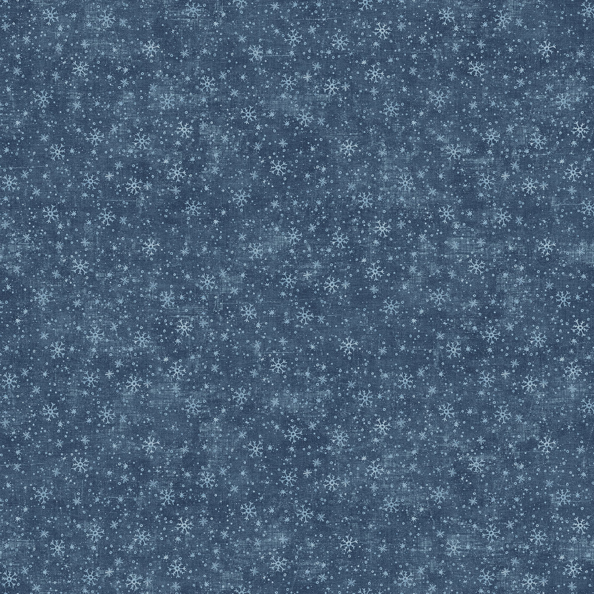 Village Folk - Blue Snowflakes