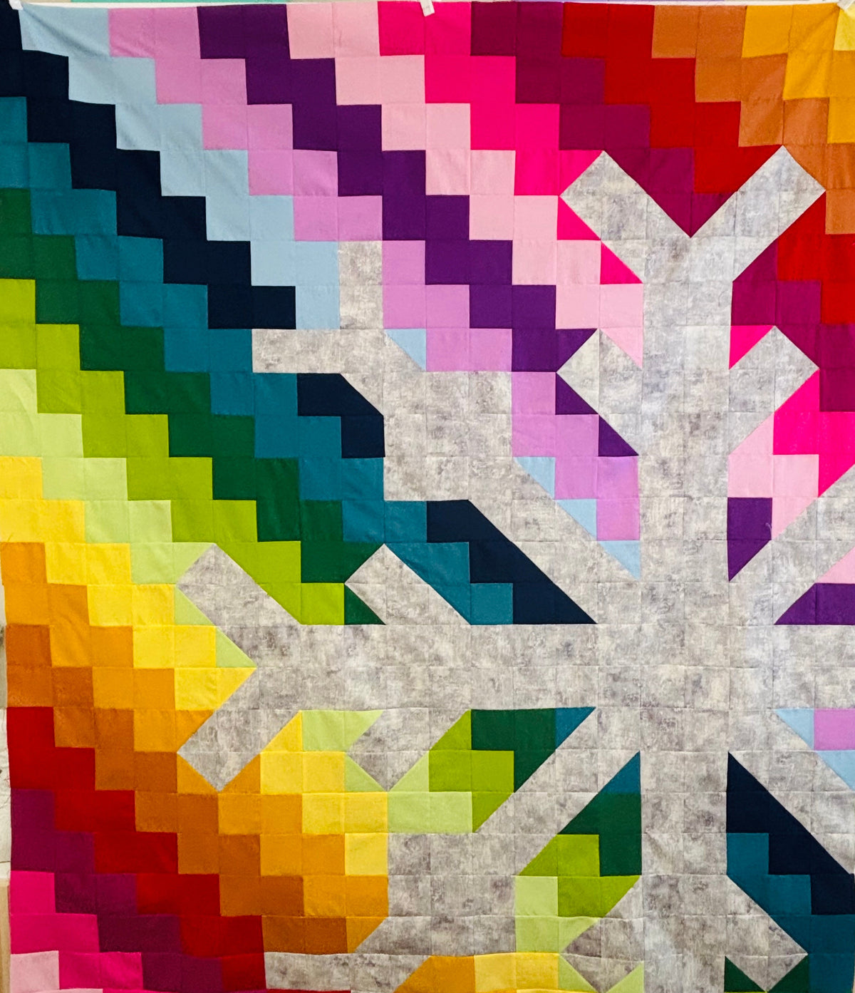 Snowflake Quilt Kit - Rainbow Style