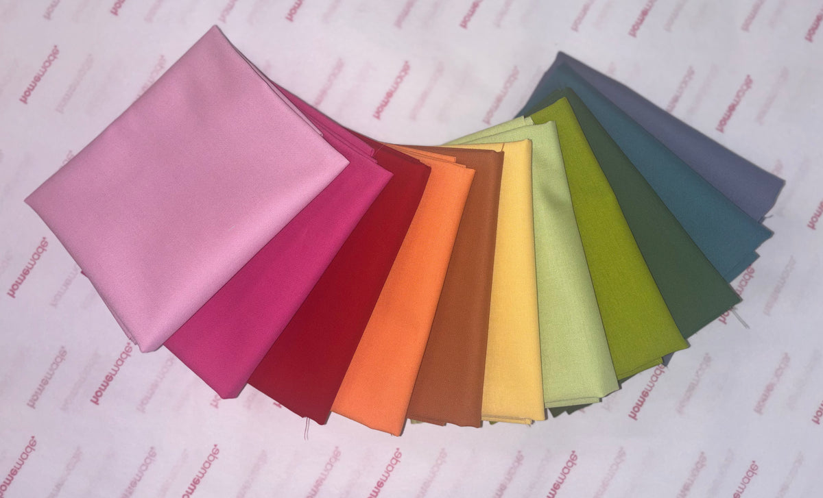 Northcott Colorworks - Solids Fat Quarter Bundle 11pcs