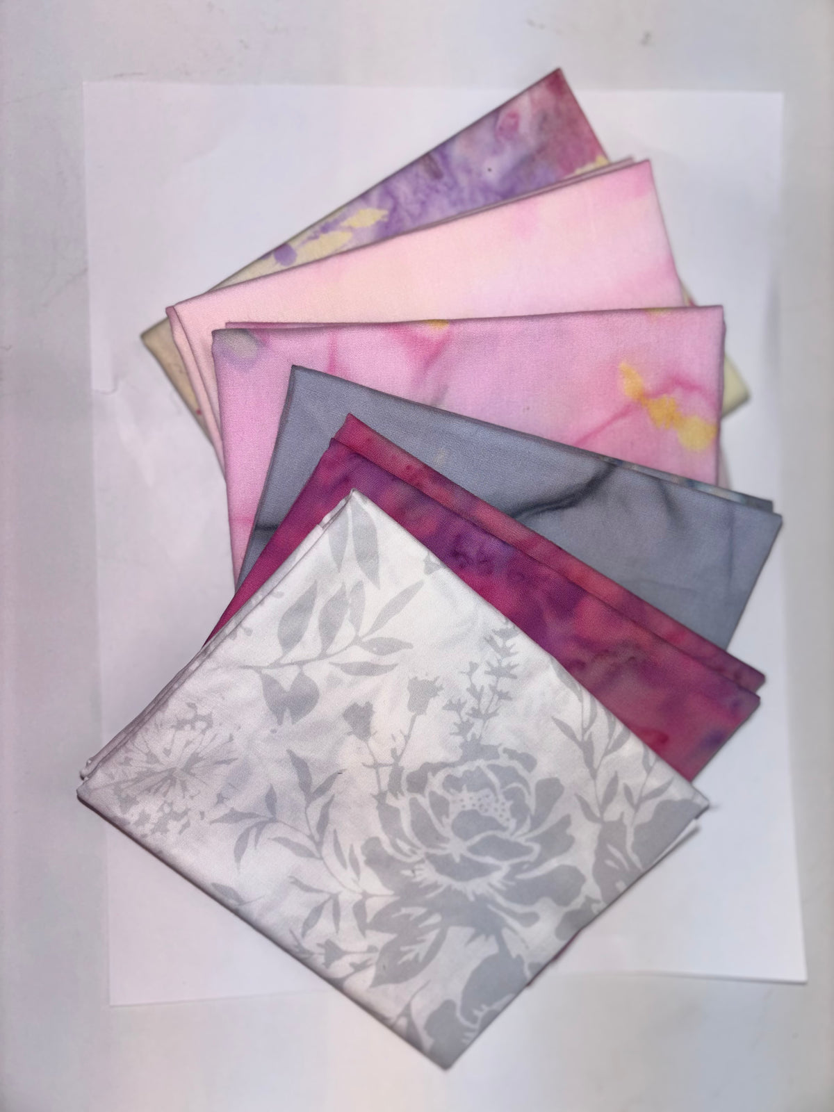 Batik - 6 Pink Assorted Fat Quarters