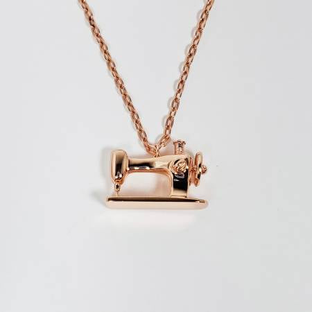 Sewing Machine Necklace - Rose Gold