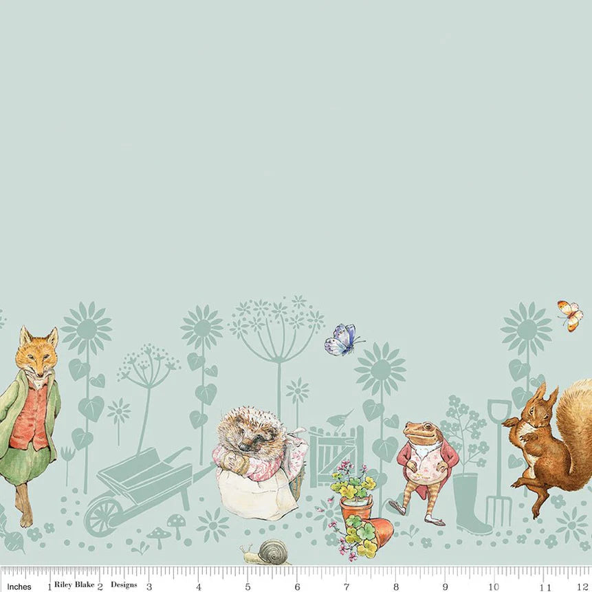 Peter Rabbit &amp; Friends - Blue Border #15867R