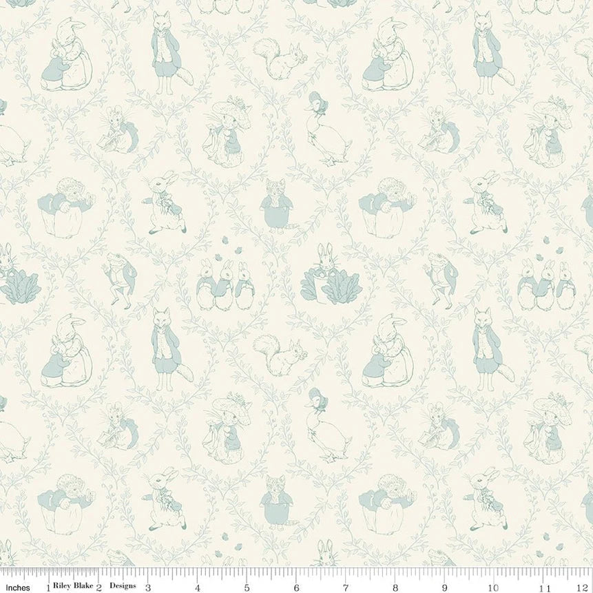 Peter Rabbit &amp; Friends - Toile Cloud #15863R