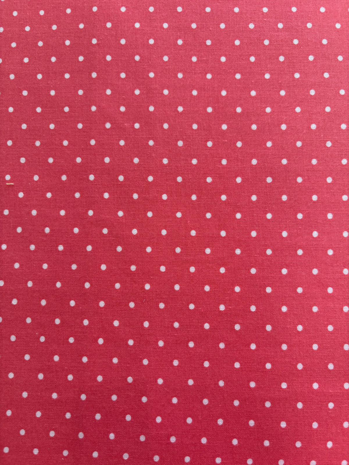 Pretty Pink Fabric - with white dots