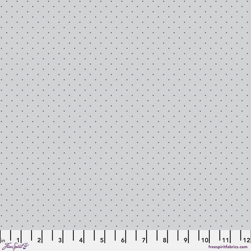 Tula Pink True Colors Graywork - Tiny Dots ~ Fog