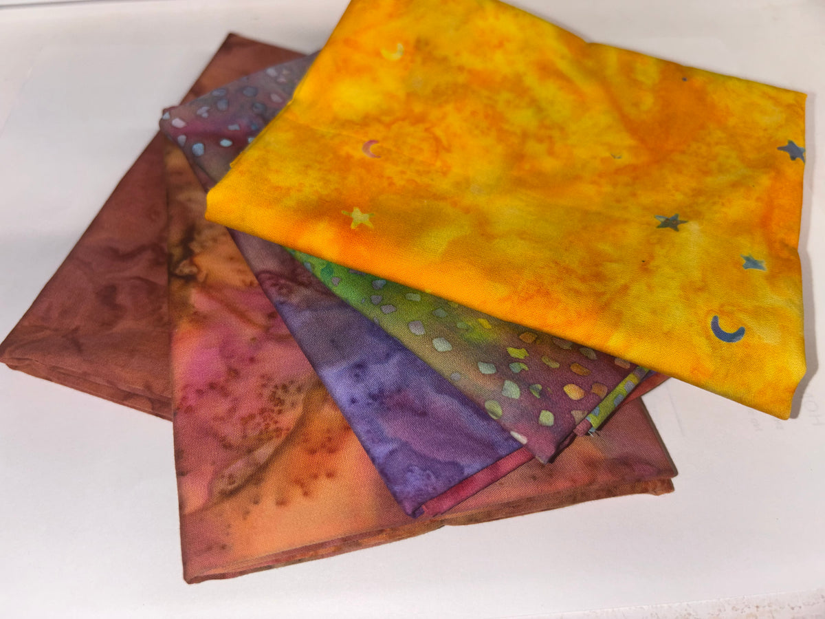 Batik Fat Quarter Bundle - 5pcs