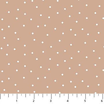 Northcott Nest - Dots on Caramel 92100-33