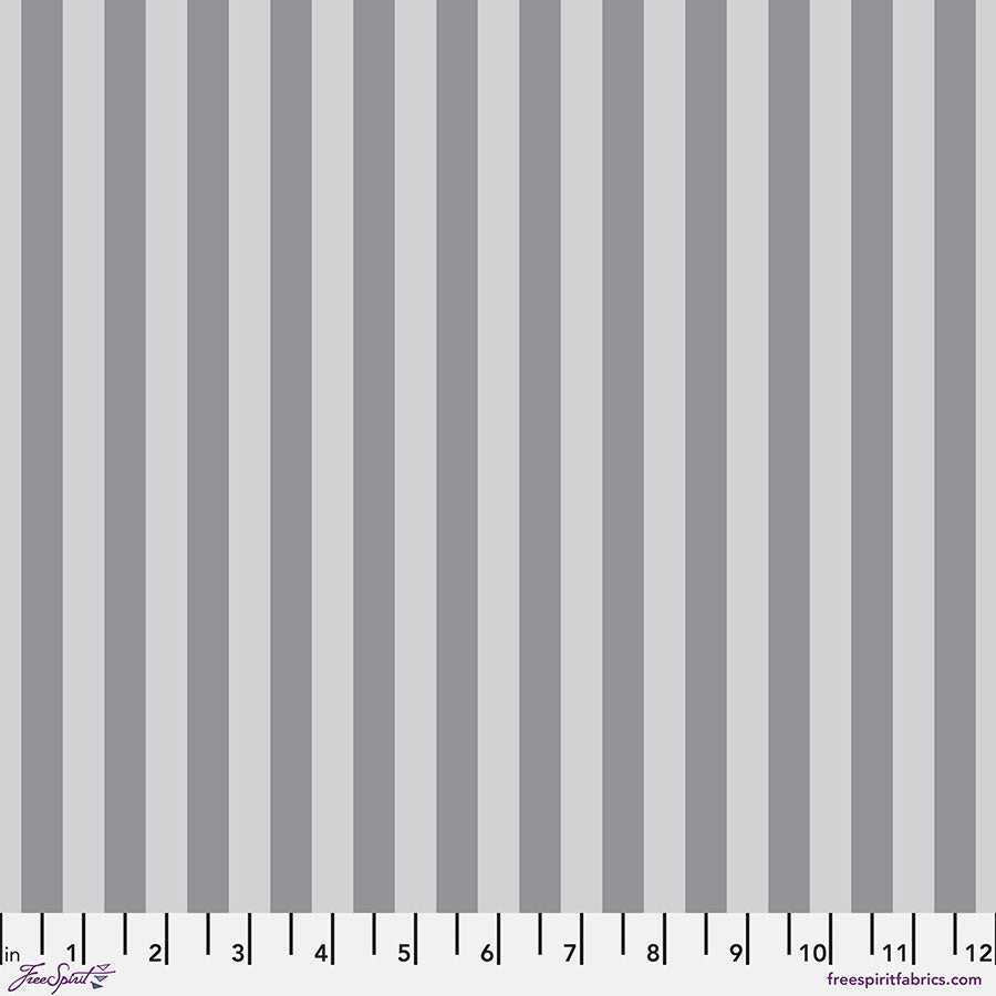 Tula Pink True Colors Graywork - Tent Stripe ~ Fog