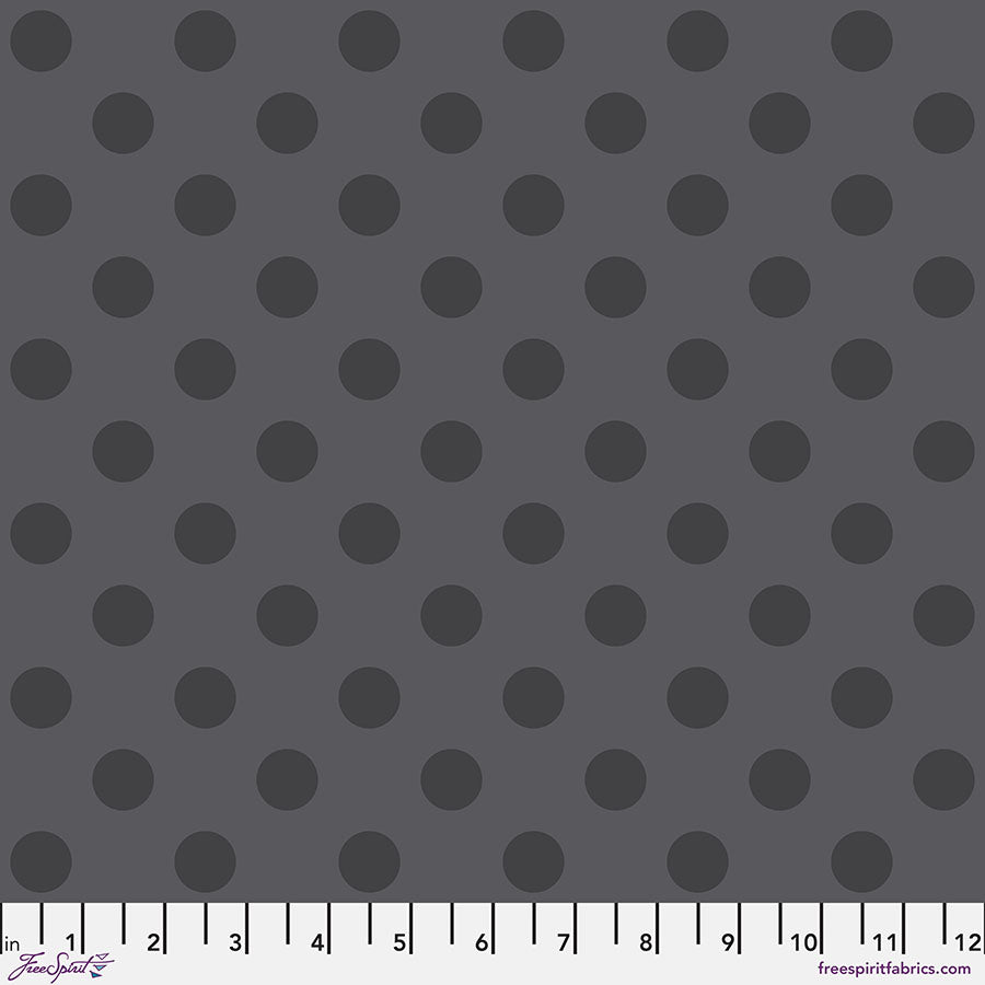 Tula Pink True Colors Graywork - Pom Pom ~ Carbon