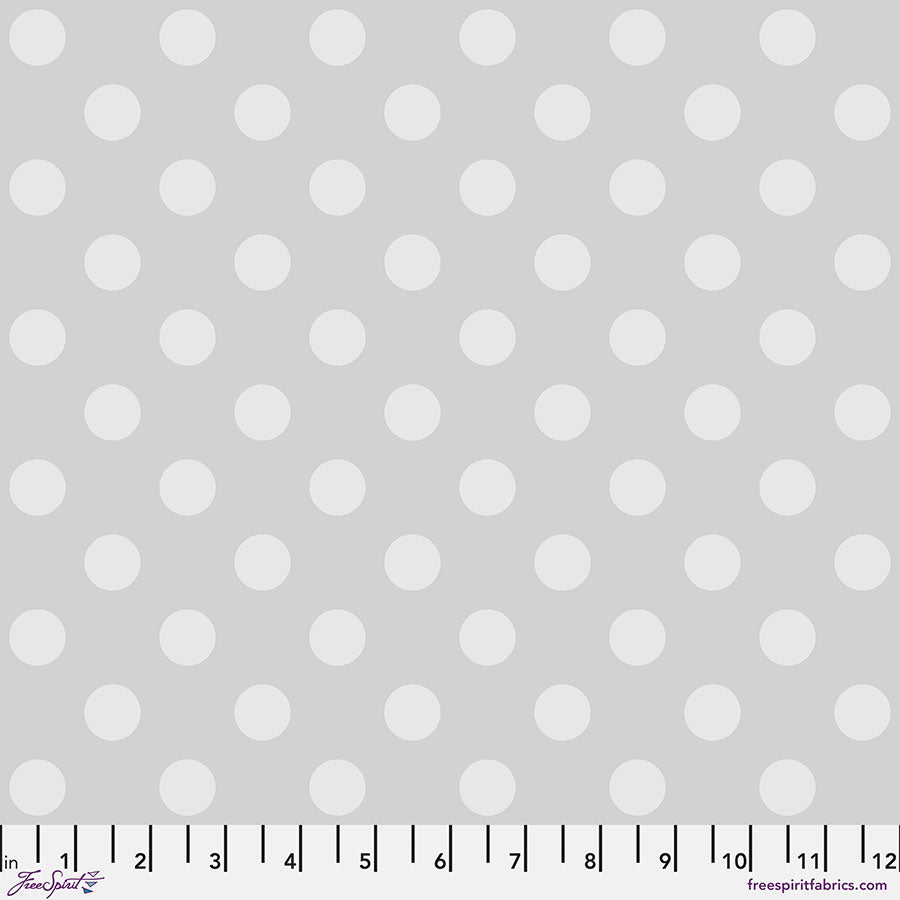 Tula Pink True Colors Graywork - Pom Pom ~ Fog