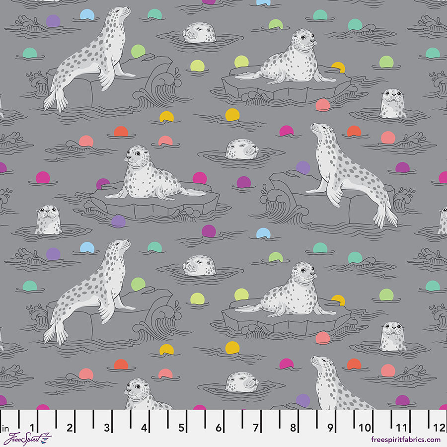 Tula Pink Graywork - Seal the Deal ~ Shadow