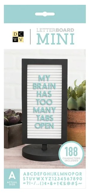 Dcwv Framed Mini Tabletop Letterboard