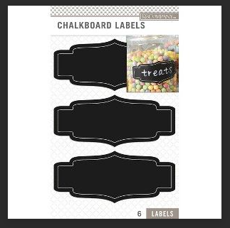 Framed Chalkboard Labels 6pcs