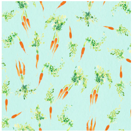 Spring Has Sprung - Light Aqua Carrots