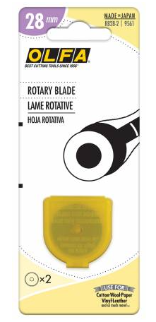 Olfa 28mm Rotary Blade - 2 pack