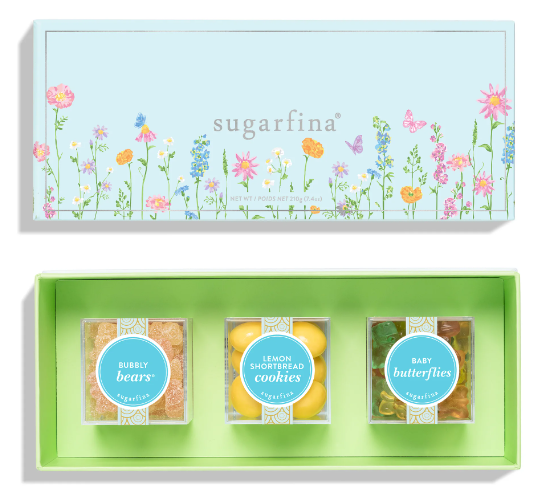 Sugarfina - Garden Party 3 Piece Candy Bento Box