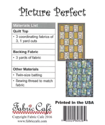 Fabric Cafe - Picture Perfect - 3 Yard Quilt Pattern