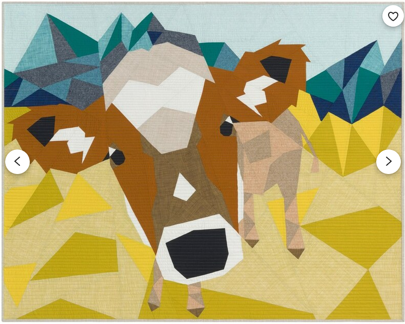 The Cow Abstractions Quilt Pattern - by Violet Craft Foundation Paper Piecing