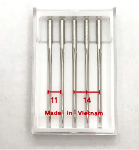 Janome Serger Needles: (HAx1 SP#11) x 2 (HAx1 SP#14) x 3