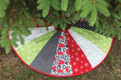 Bargello Christmas Tree Skirt - Quilt as you go Pattern