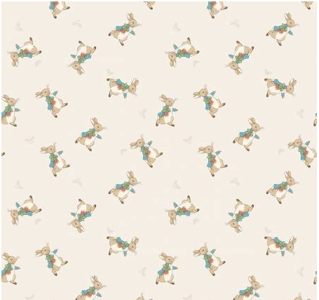 The Tale of Peter Rabbit FLANNEL - Toss in Cream