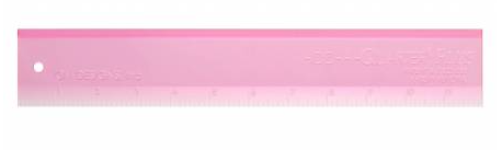 Add-A-Quarter Plus Ruler - 12&quot; Pink