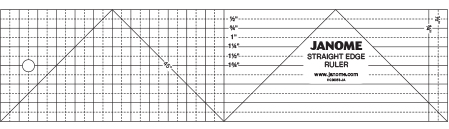 Janome Sew Comfortable  - 3&quot; x 12&quot; Straight - Edge Ruler