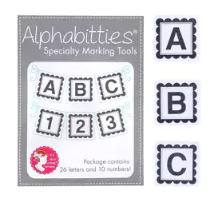 Alphabitties - Labelling Tools in Grey