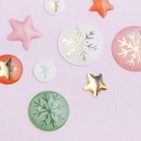 Mittens &amp; Mistletoe 62 Enamel Dots