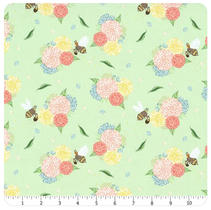 Quilting Bees ~ Bee Errands - Light Green