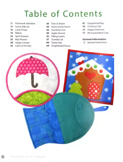 Pot Holders for all Seasons Book