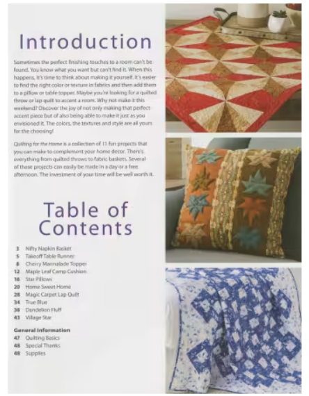Quilting for the Home Book