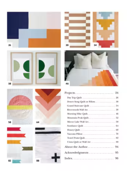 Color Block Quilt Making Book - 12 Quick Patterns