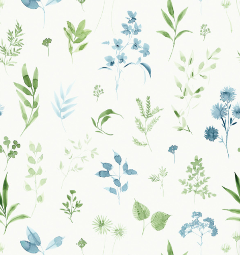 Peace &amp; Wildflowers Fabrics - Green Mixed Wildflowers #2