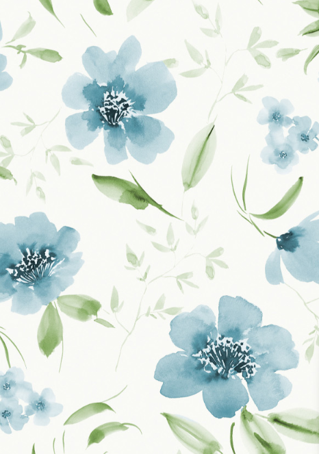 Peace &amp; Wildflowers Fabrics - Blue Sway in the Wing #2