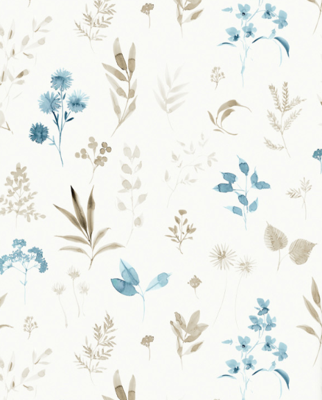 Peace &amp; Wildflowers Fabrics - Beige Mixed Wildflowers #1