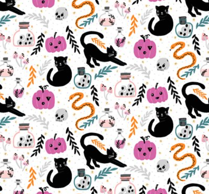 By the Glow of the Moon ~ Cotton + Steel - Spooky