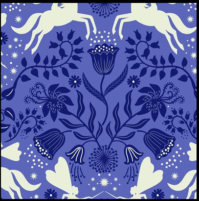 Glow Fairies by Lewis &amp; Irene - Fairy friends on Magical Blue (Glow in the Dark)
