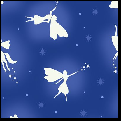 Glow Fairies by Lewis &amp; Irene - Fairy friends on Blue (Glow in the Dark)