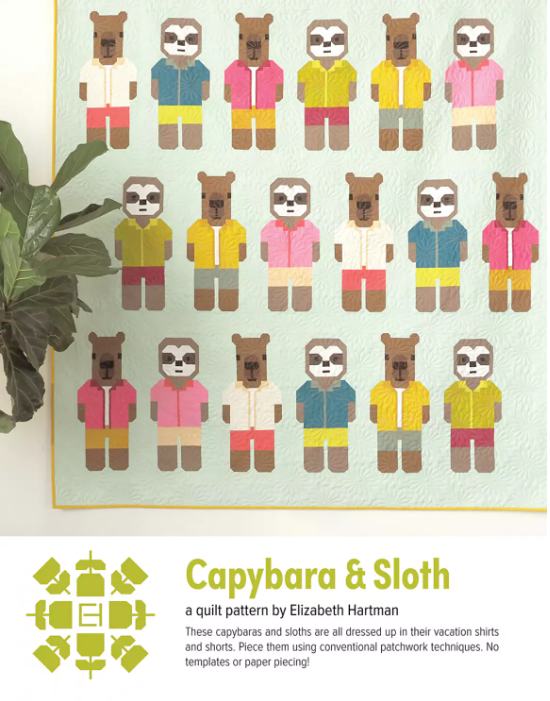 Capybara &amp; Sloth Quilt Pattern