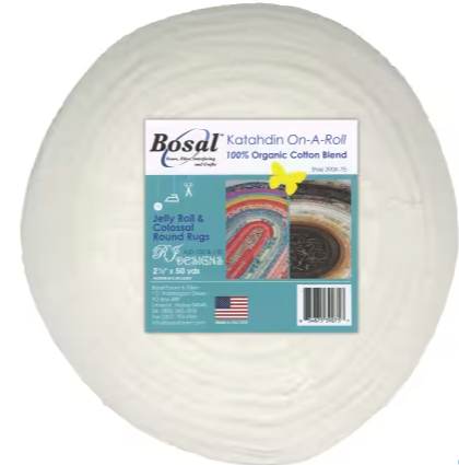 Jelly Roll Batting - White Katahdin 2-1/2in X 50yds
