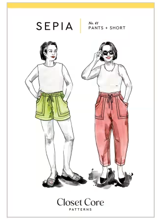 Sepia Pants and Shorts Pattern