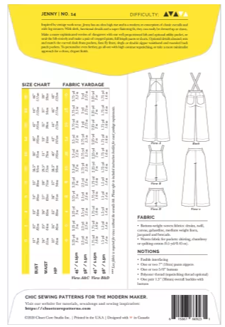 Jenny Overalls and Trousers Pattern