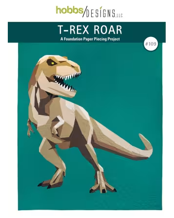 T-Rex Roar Paper Pieced Pattern