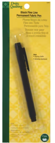 Permanent Fabric Marking Pen - Black