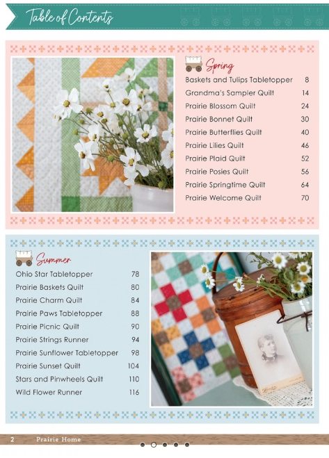 Prairie Home Quilt Book By Lori Holt of Bee in my Bonnet