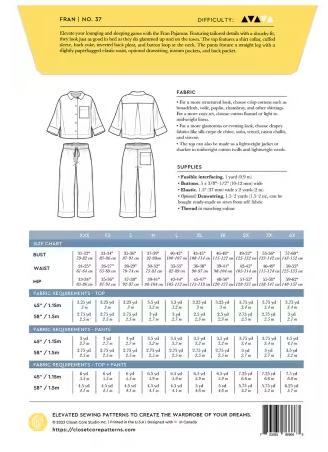 Fran Pajamas Pattern