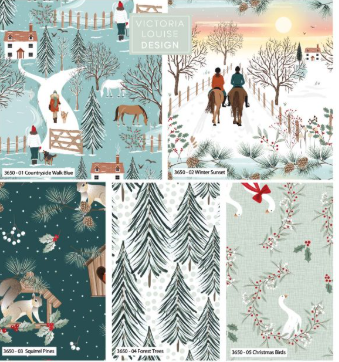 Christmas in the Country - 5 Fat Quarter Bundle